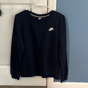Navy blue Nike fleece crewneck